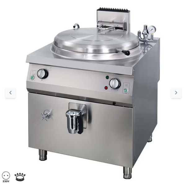  Τηγάνι βρασμού Premium 160L - αέριο - απευθείας - 80cm πλάτος - 90cm βάθος